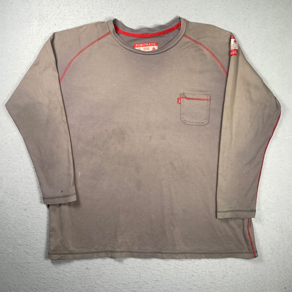 Portwest FR Shirt Mens 4XL Tan Long Sleeve Bizflame Flame Resistant Workwear